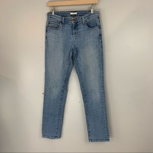 Eileen Fisher Jeans Skinny Light Wash Mid Low Rise Organic